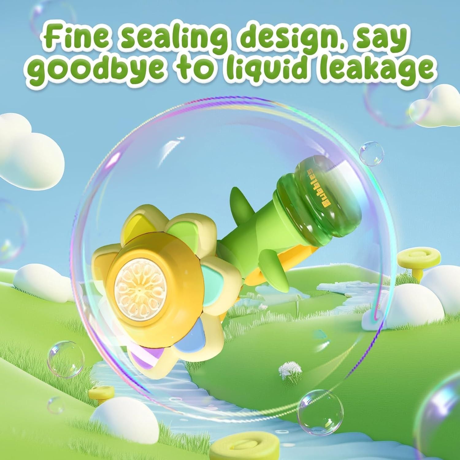Head Shaking Bubble Flower Kids Toy – Interactive Fun Bubble Blower for Children