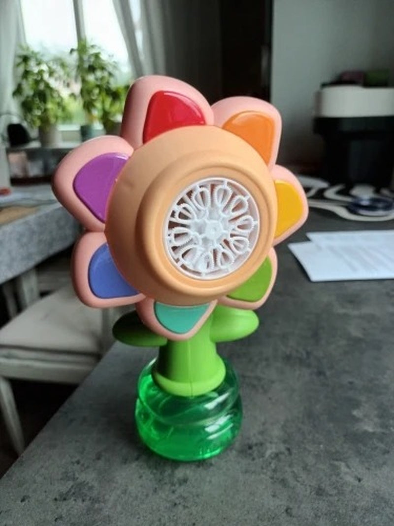 Head Shaking Bubble Flower Kids Toy – Interactive Fun Bubble Blower for Children