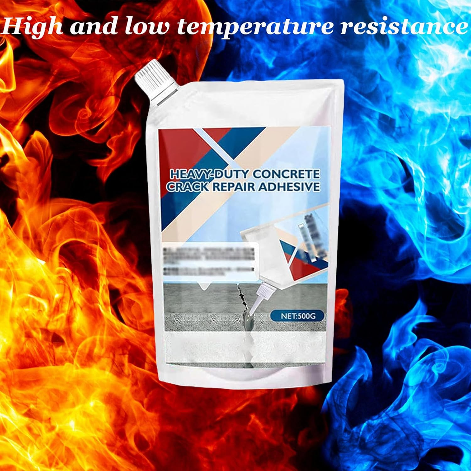 Heavy-Duty Concrete Repair Adhesive, Grouting Adhesive Sealer Outdoor Waterproof, Quick-Drying