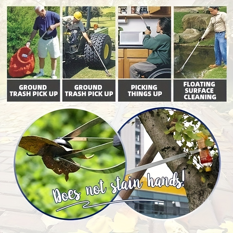Heavy-Duty Grabber Stick Tool – Portable, Rotatable, Lightweight Design for Hard-to-Reach Areas
