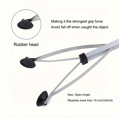 Heavy-Duty Grabber Stick Tool – Portable, Rotatable, Lightweight Design for Hard-to-Reach Areas