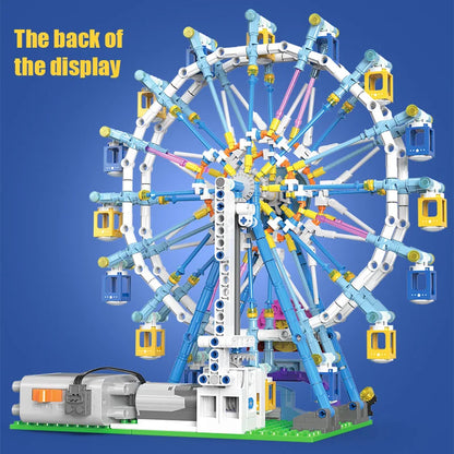 Rotating Ferris Wheel Building Blocks Toy With Lights