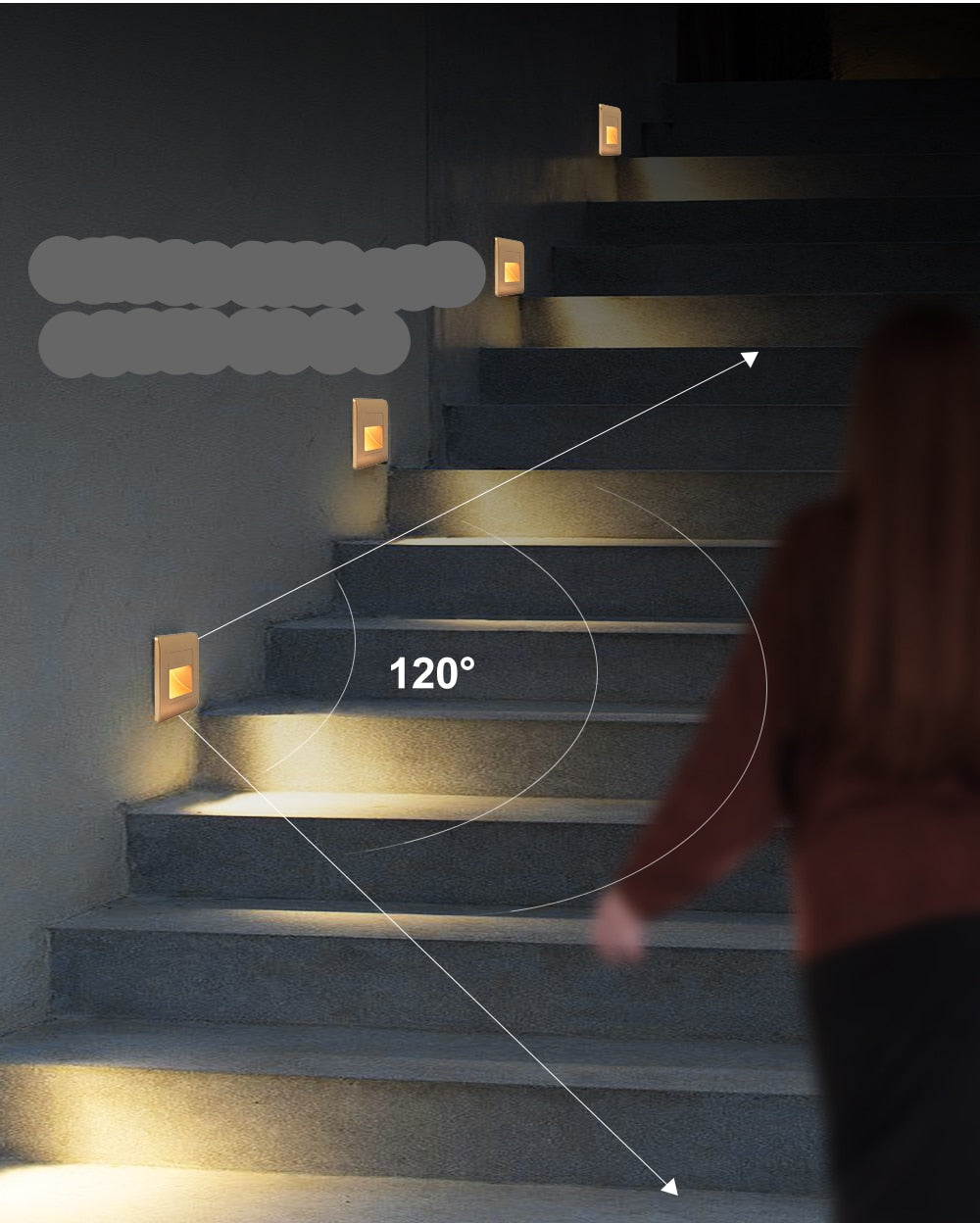 EB Brone LED Stair Light with PIR Sensor