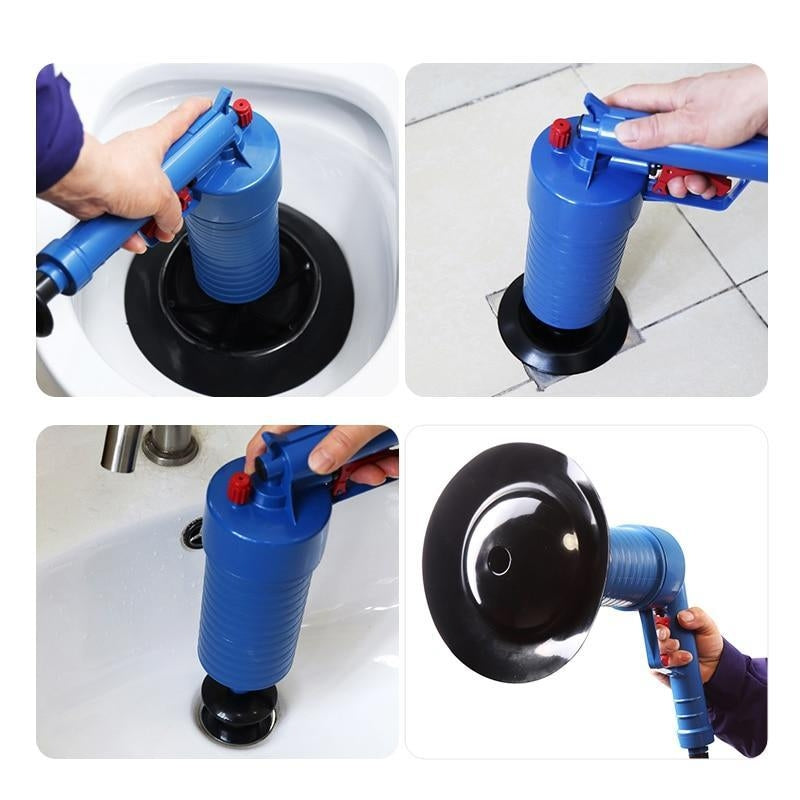 High Pressure Air Drain Blaster for Clogged Pipes & Toilets