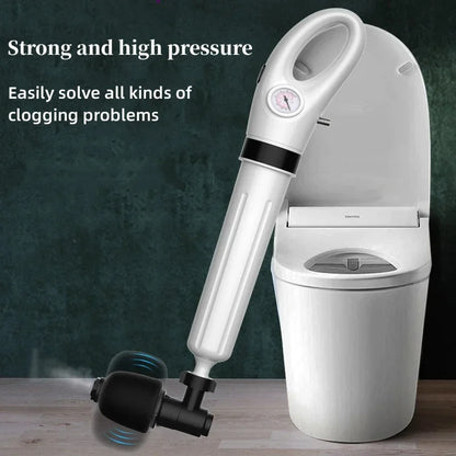 High-Pressure Toilet Plunger Air Drain Cleaner Quickly Unclogs Toilet Sink Bathroom Pipe