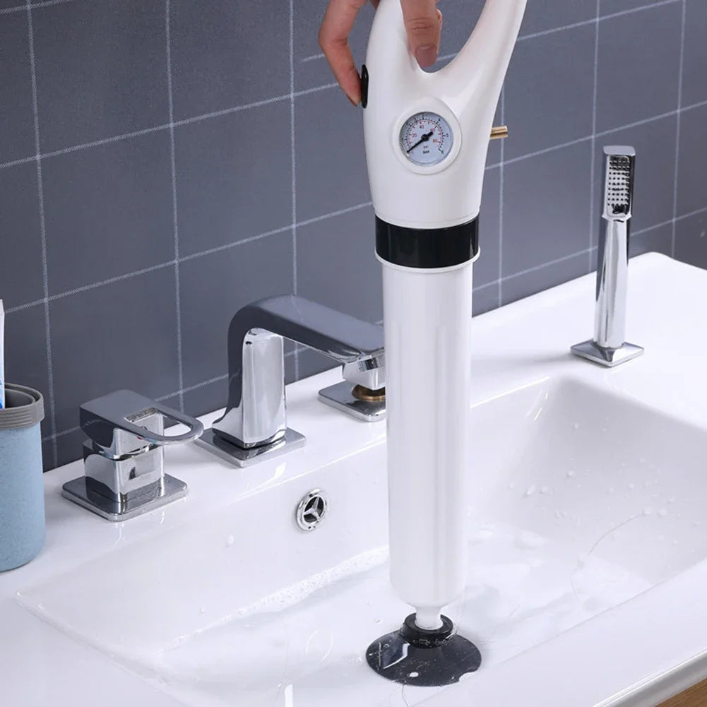 High-Pressure Toilet Plunger Air Drain Cleaner Quickly Unclogs Toilet Sink Bathroom Pipe