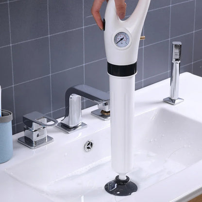 High-Pressure Toilet Plunger Air Drain Cleaner Quickly Unclogs Toilet Sink Bathroom Pipe