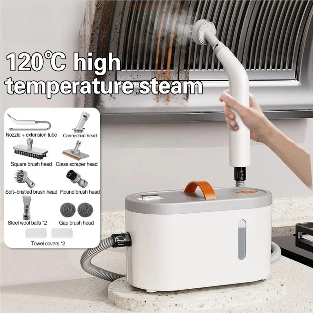 High-Temperature Pressurized Steam Cleaner with 8 Multifunctional Nozzles
