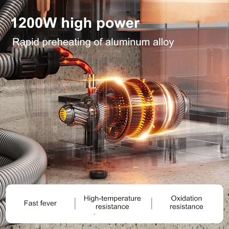 High-Temperature Pressurized Steam Cleaner with 8 Multifunctional Nozzles