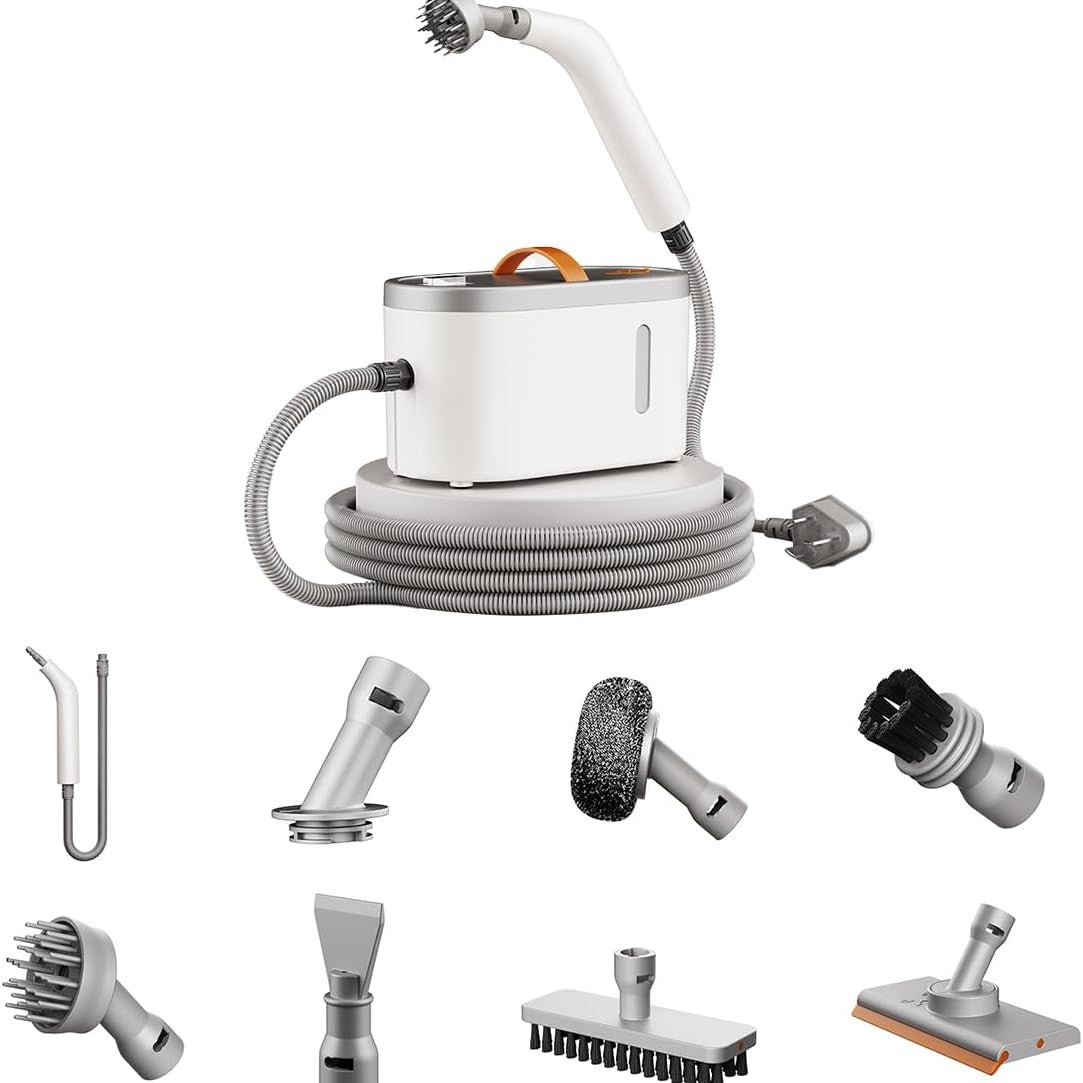 High-Temperature Pressurized Steam Cleaner with 8 Multifunctional Nozzles