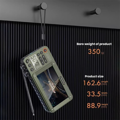 High-end Video Plug-in Bluetooth Pocket TV, Sansui F50 4.3-Inch Display Multifunctional Radio Portable