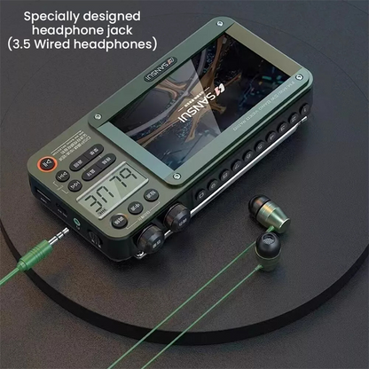 High-end Video Plug-in Bluetooth Pocket TV, Sansui F50 4.3-Inch Display Multifunctional Radio Portable