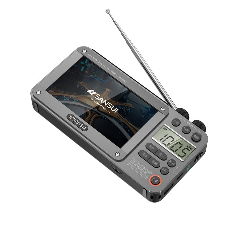 High-end Video Plug-in Bluetooth Pocket TV, Sansui F50 4.3-Inch Display Multifunctional Radio Portable