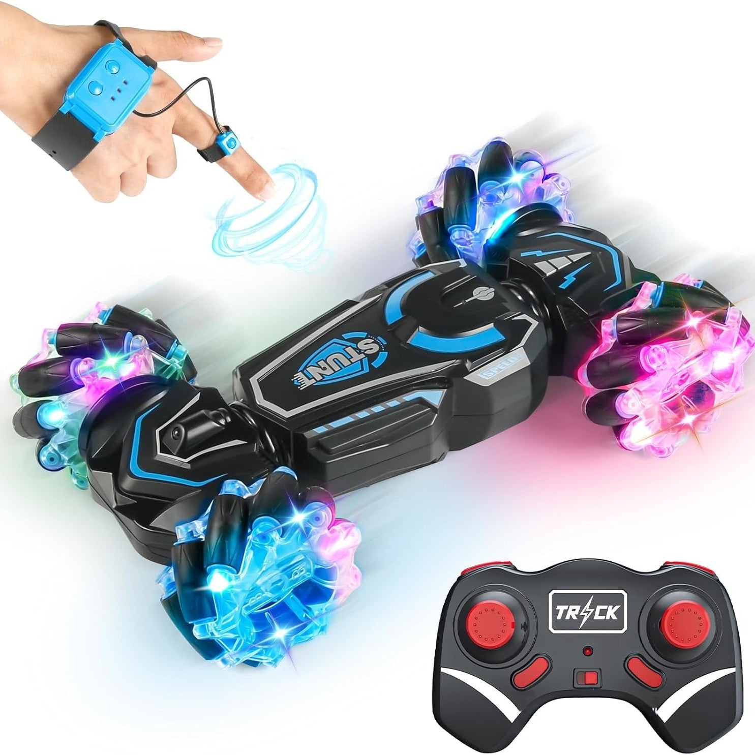 High-performance Remote Control Stunt Car with 4WD System, 360° Spins, Drift Stunts, Safe For Ages 6+