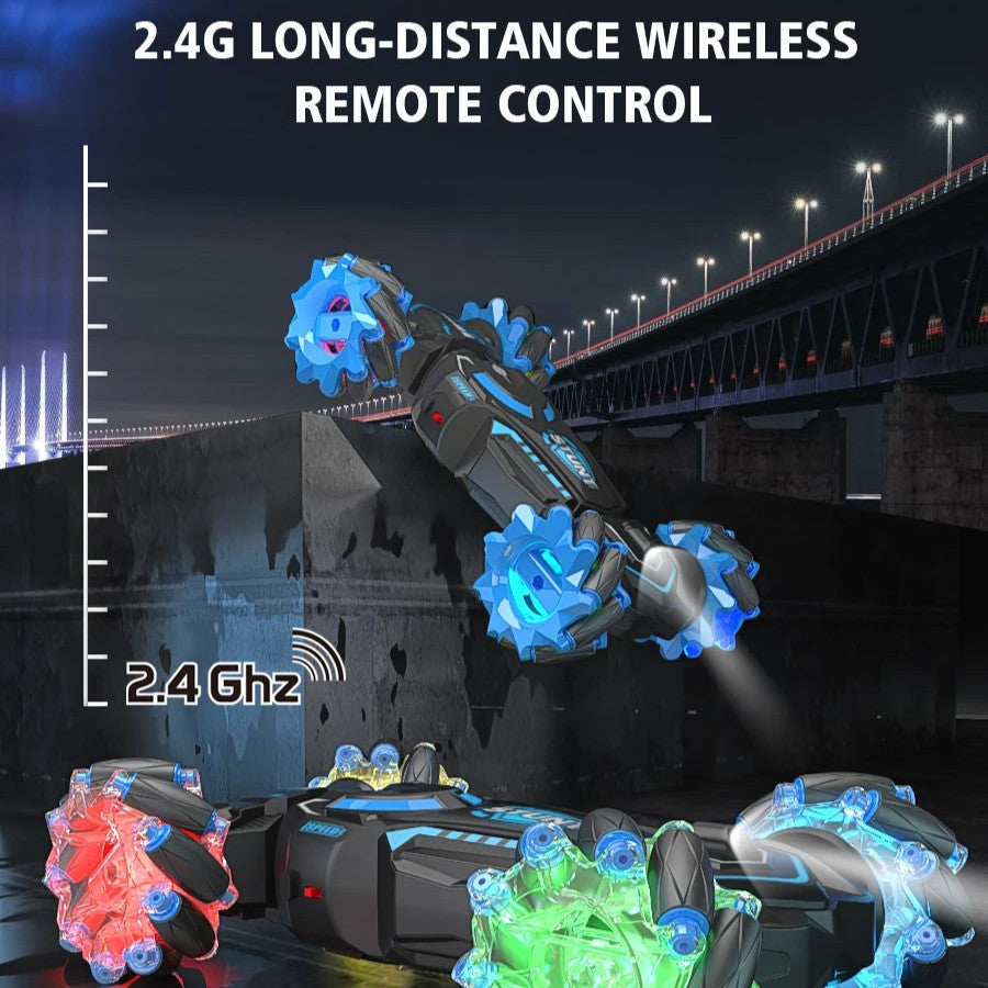 High-performance Remote Control Stunt Car with 4WD System, 360° Spins, Drift Stunts, Safe For Ages 6+