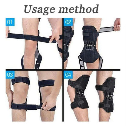 Hinged Joint Support Knee Bandage – Bionic Knee Sleeve with Spring Support, Breathable, Easy to Wear and Remove