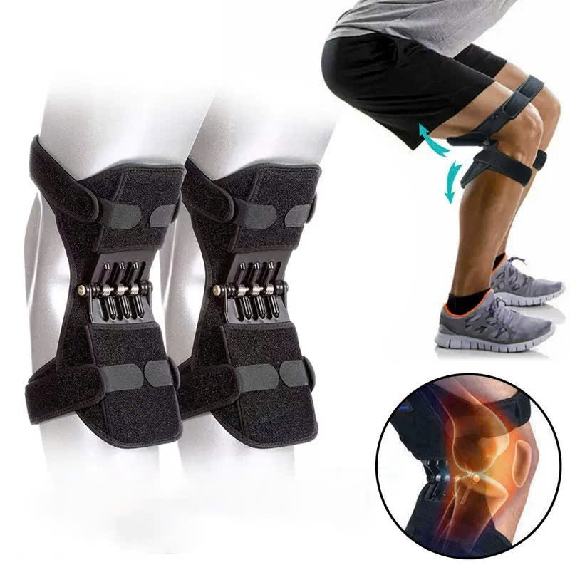 Hinged Joint Support Knee Bandage – Bionic Knee Sleeve with Spring Support, Breathable, Easy to Wear and Remove