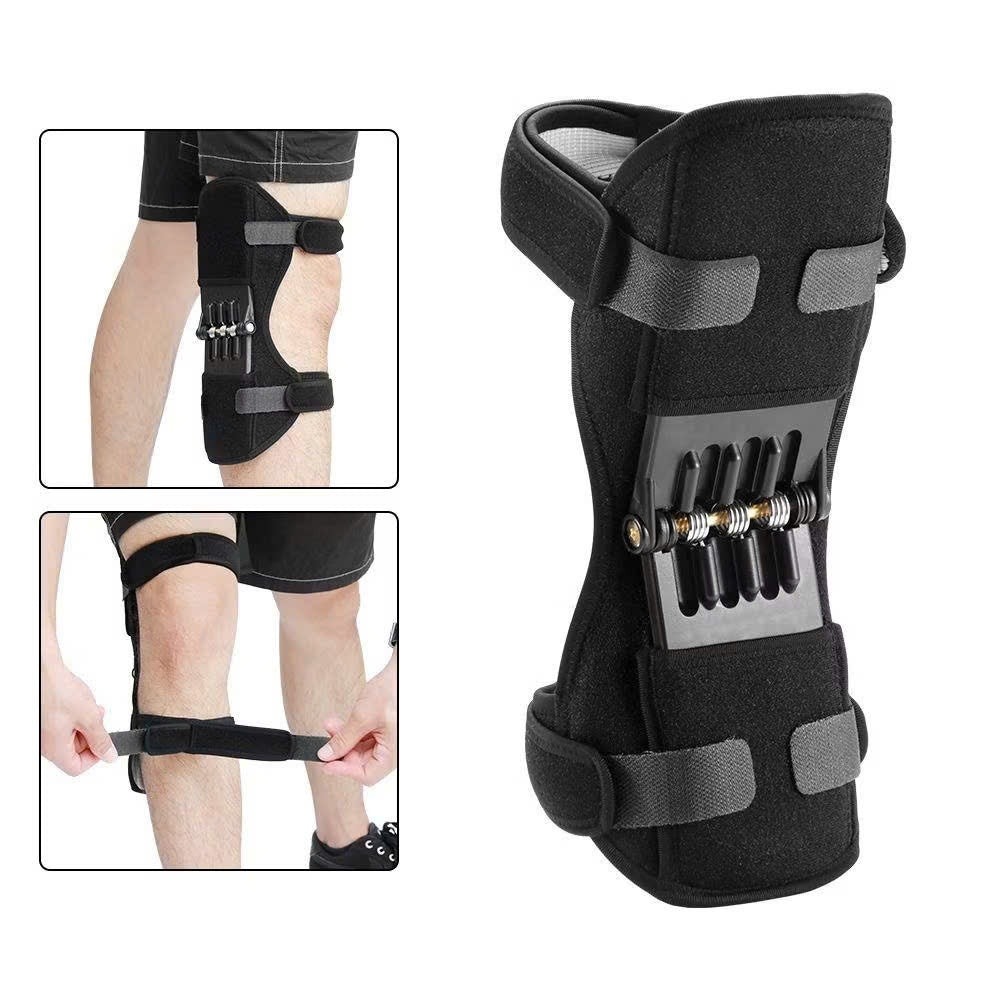 Hinged Joint Support Knee Bandage – Bionic Knee Sleeve with Spring Support, Breathable, Easy to Wear and Remove
