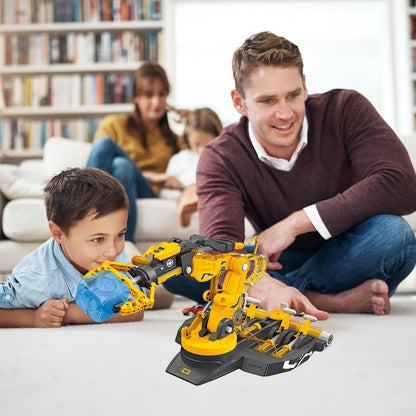 Hydraulic Robot Arm With Manual Control, Flexible Movement, DIY Science Experiment Toy For Ages 6+