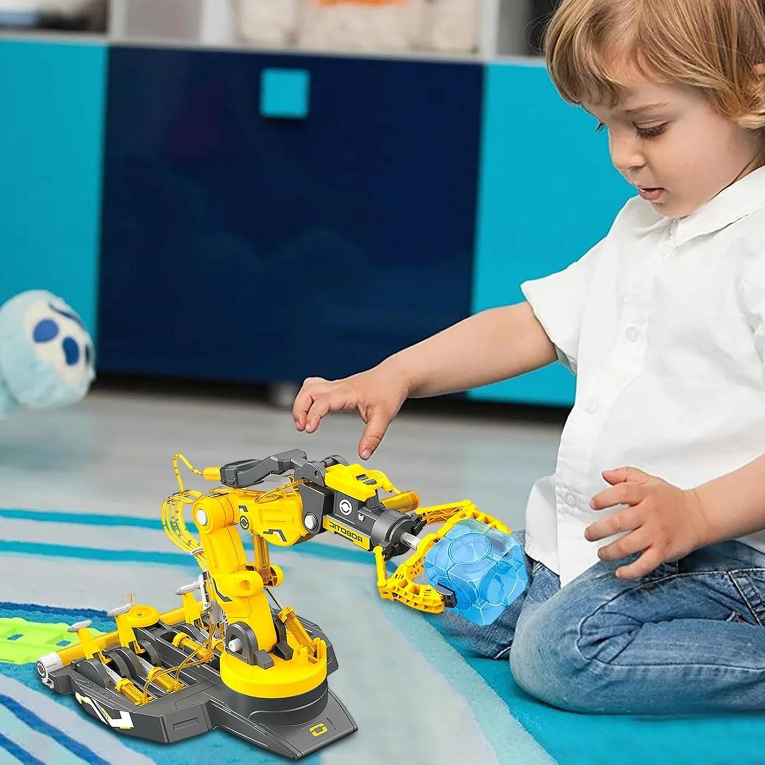 Hydraulic Robot Arm With Manual Control, Flexible Movement, DIY Science Experiment Toy For Ages 6+