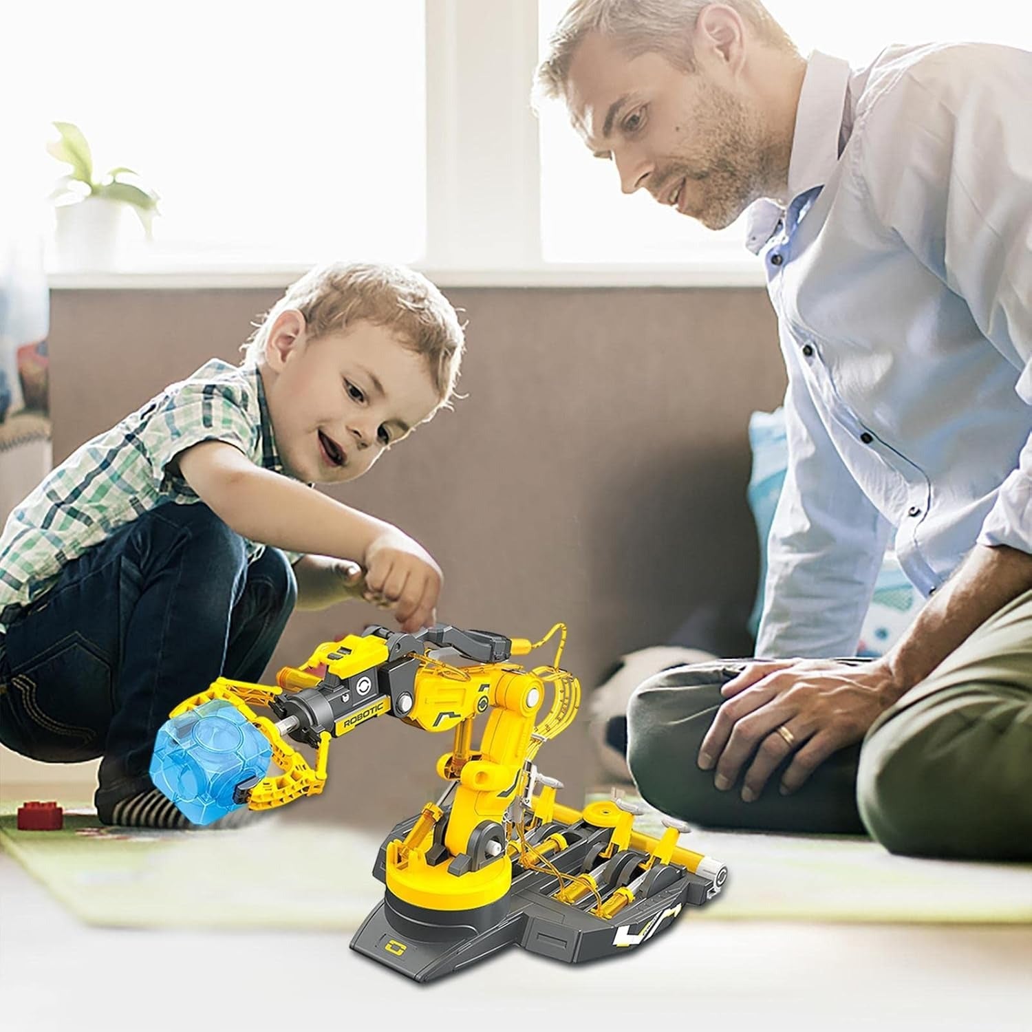Hydraulic Robot Arm With Manual Control, Flexible Movement, DIY Science Experiment Toy For Ages 6+
