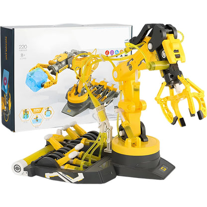 Hydraulic Robot Arm With Manual Control, Flexible Movement, DIY Science Experiment Toy For Ages 6+