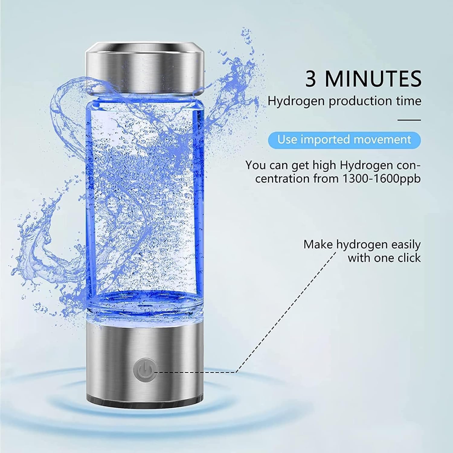 Hydrogen Water Bottle for Daily Hydration – Boost Energy, Detox, Improve Skin Fast