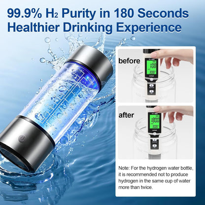 Hydrogen Water Bottle for Daily Hydration – Boost Energy, Detox, Improve Skin Fast