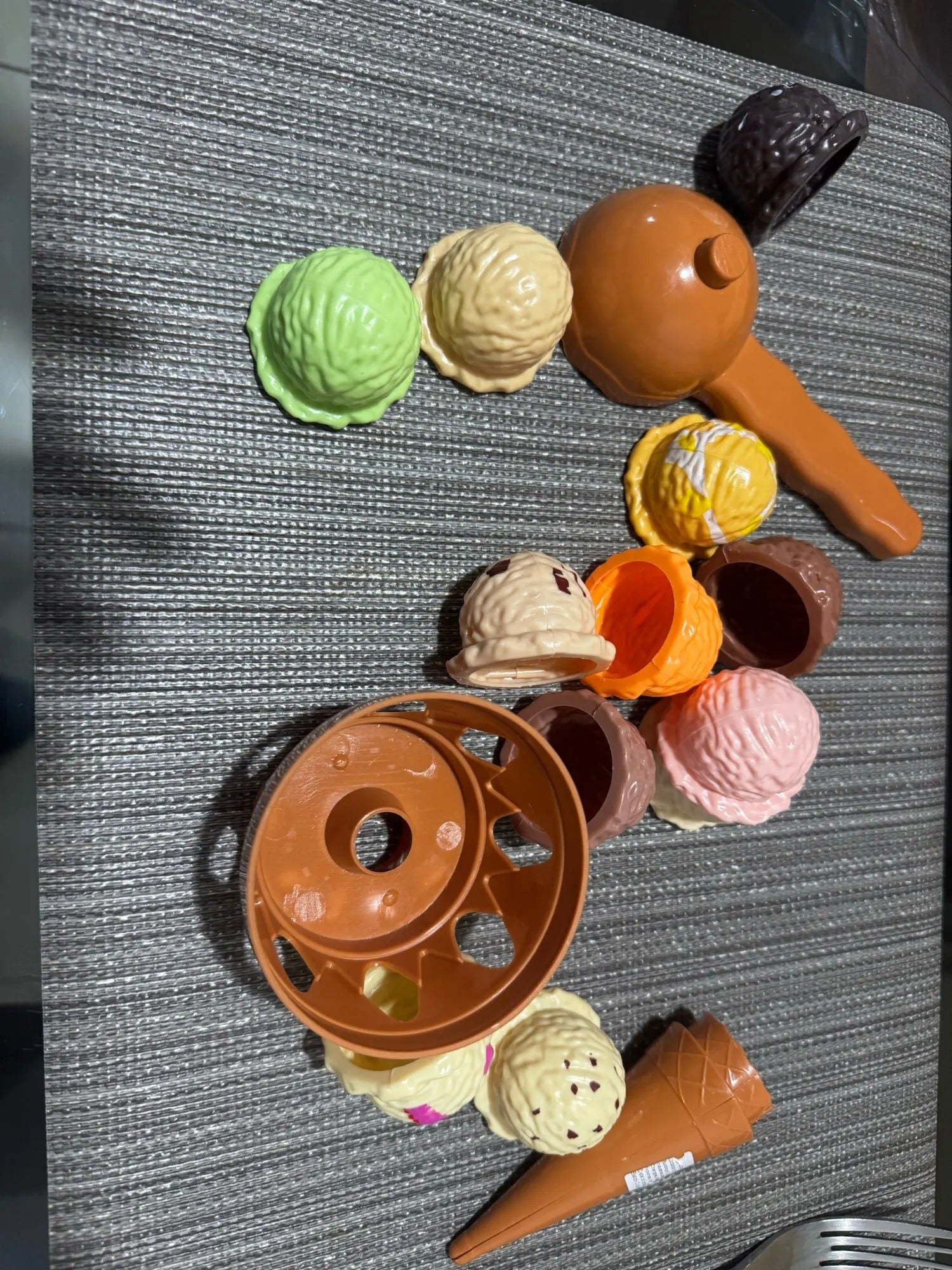 Ice Cream Stack with Motor Skill Development, Lightweight & Portable, Safe for Ages 1+