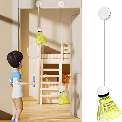 Indoor Badminton Set – Family Fun Sports Game with Automatic Rebound and LED Light Shuttlecock for Kids & Adults