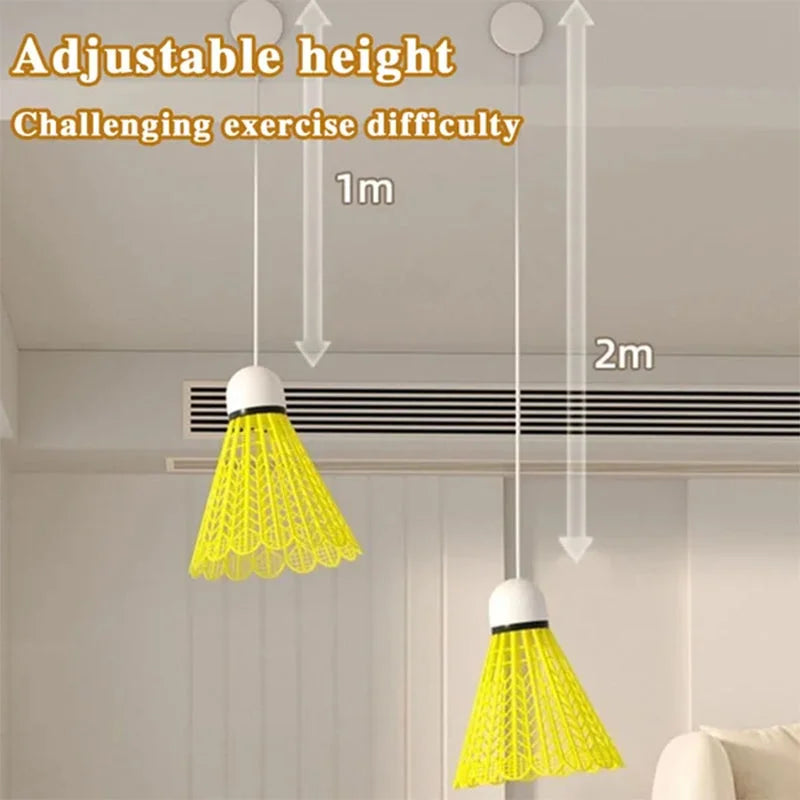 Indoor Badminton Set – Family Fun Sports Game with Automatic Rebound and LED Light Shuttlecock for Kids & Adults
