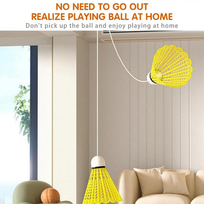 Indoor Badminton Set – Family Fun Sports Game with Automatic Rebound and LED Light Shuttlecock for Kids & Adults