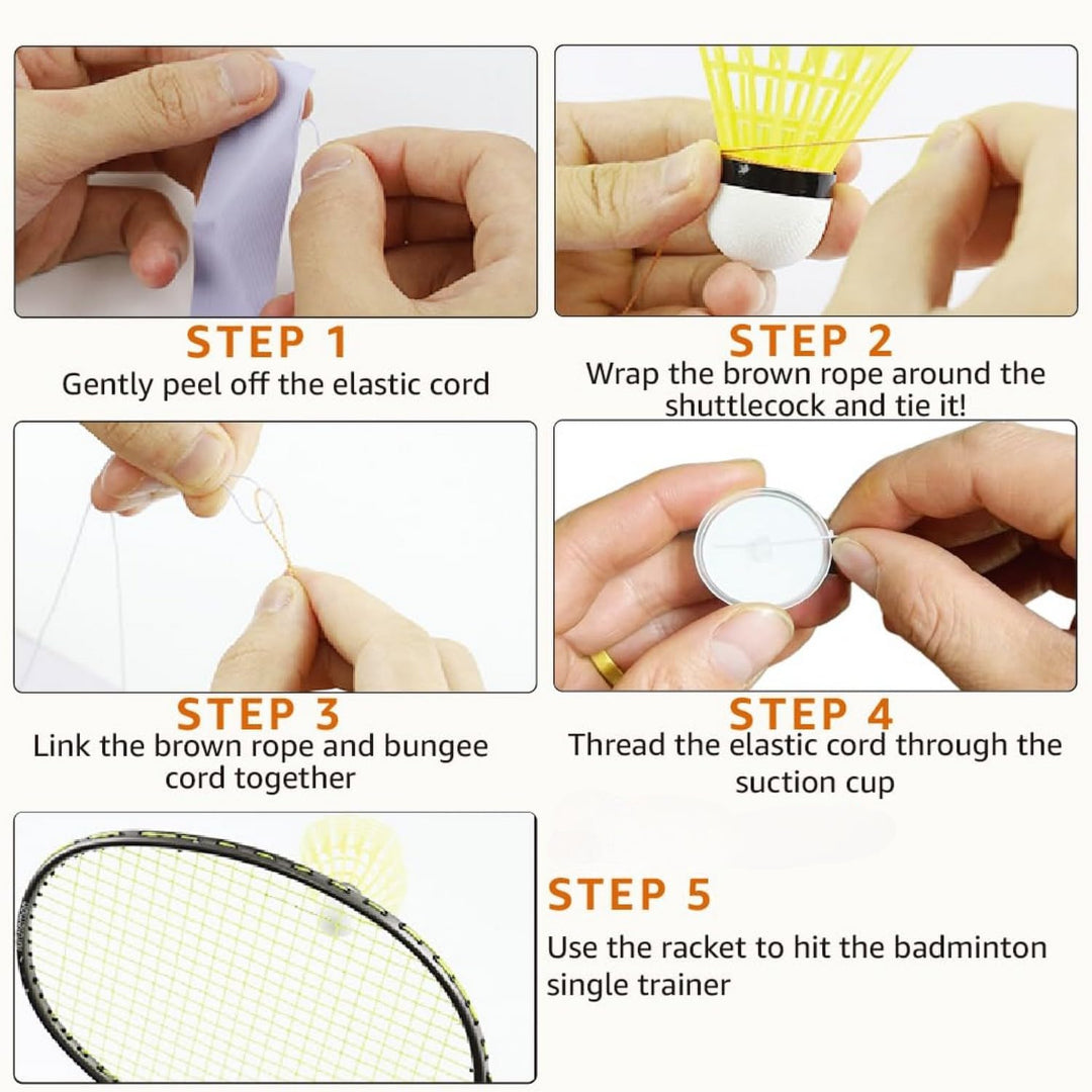 Indoor Badminton Set – Family Fun Sports Game with Automatic Rebound and LED Light Shuttlecock for Kids & Adults