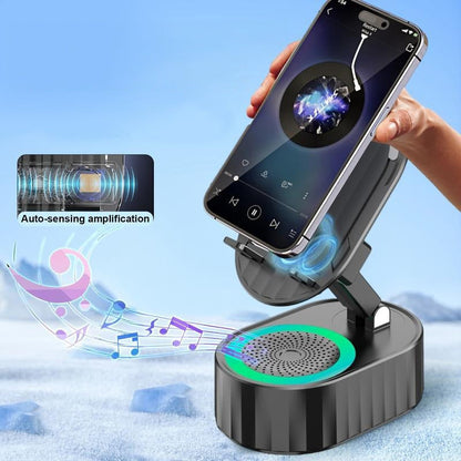 Inductive Phone Stand Speaker with HiFi Sound and Power Bank
