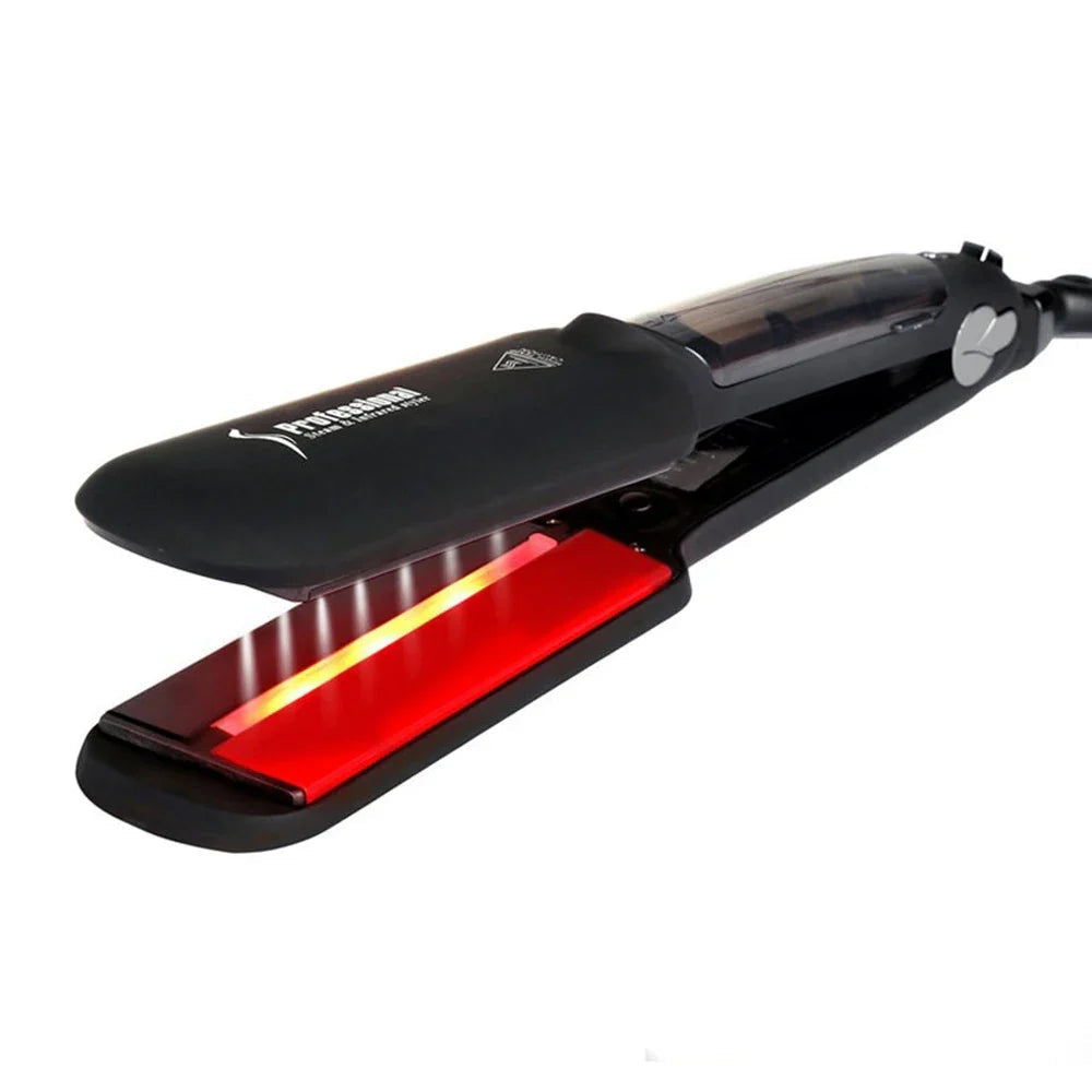 Infrared Steam Hair Straightener with Dual Voltage