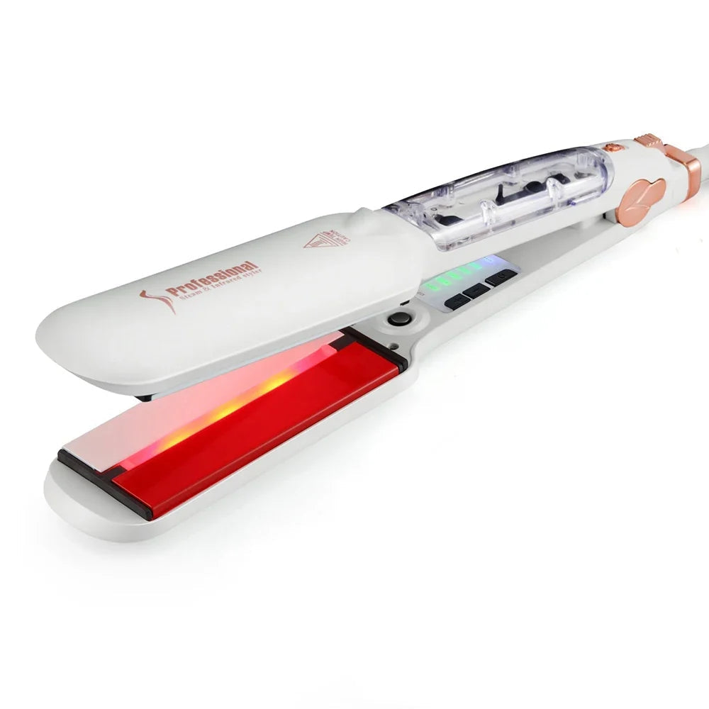 Infrared Steam Hair Straightener with Dual Voltage