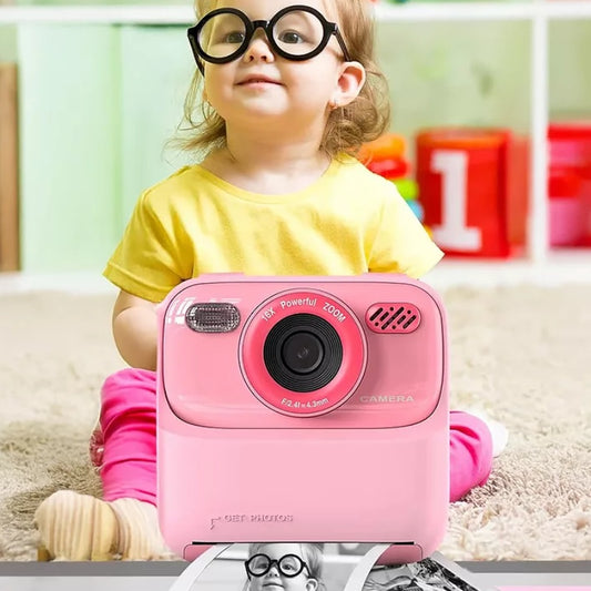 Instant Print Kids Digital Camera with 1080P HD Dual Lenses and 32GB SD Card
