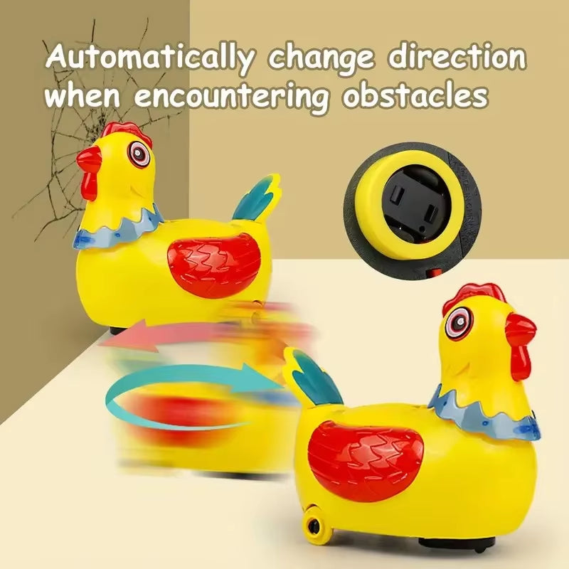 Interactive Chicken Toy with Egg Laying, Smart Movement, Boosts Observation, Safe for Ages 3+