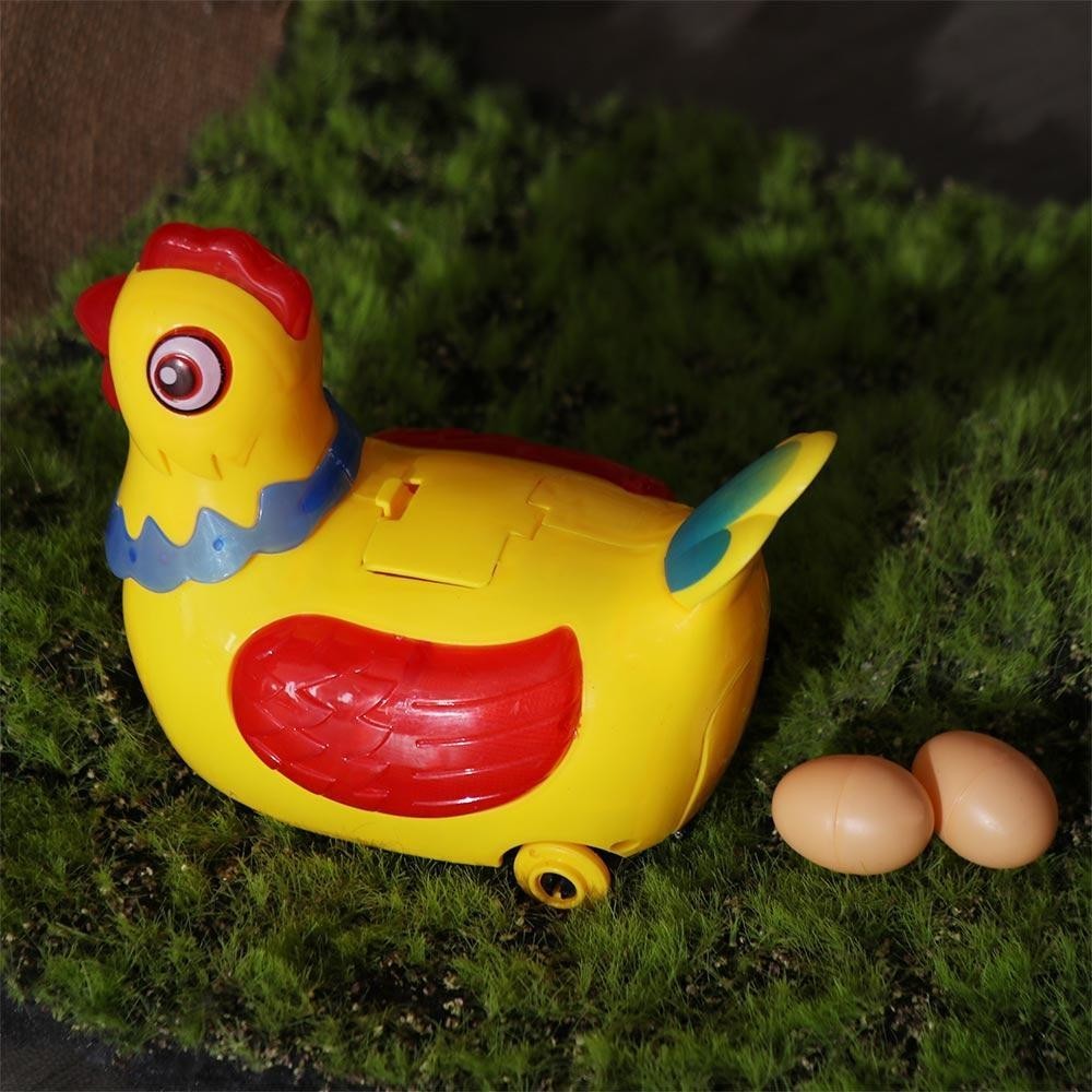 Interactive Chicken Toy with Egg Laying, Smart Movement, Boosts Observation, Safe for Ages 3+