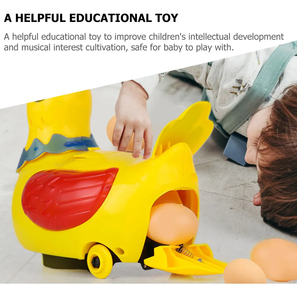 Interactive Chicken Toy with Egg Laying, Smart Movement, Boosts Observation, Safe for Ages 3+