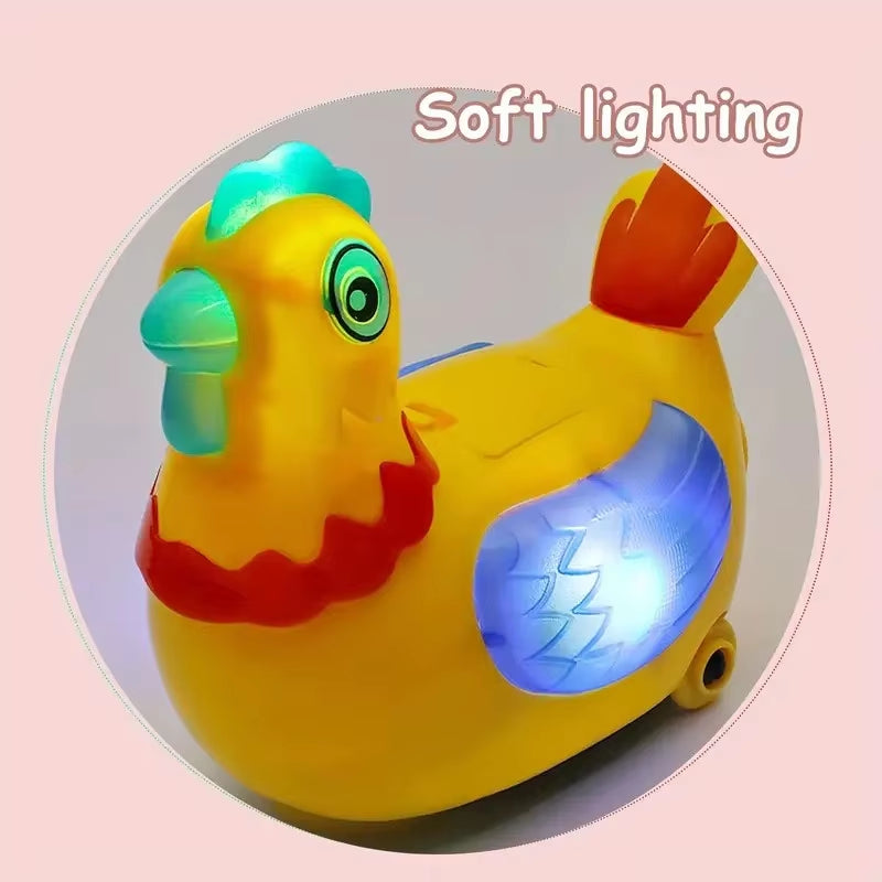 Interactive Chicken Toy with Egg Laying, Smart Movement, Boosts Observation, Safe for Ages 3+