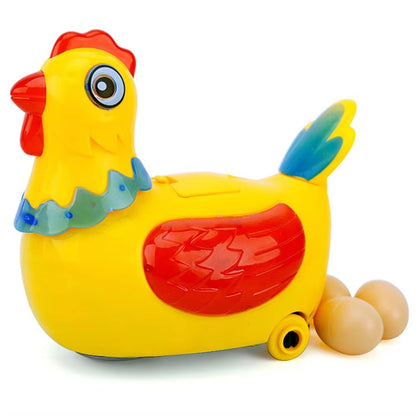 Interactive Chicken Toy with Egg Laying, Smart Movement, Boosts Observation, Safe for Ages 3+