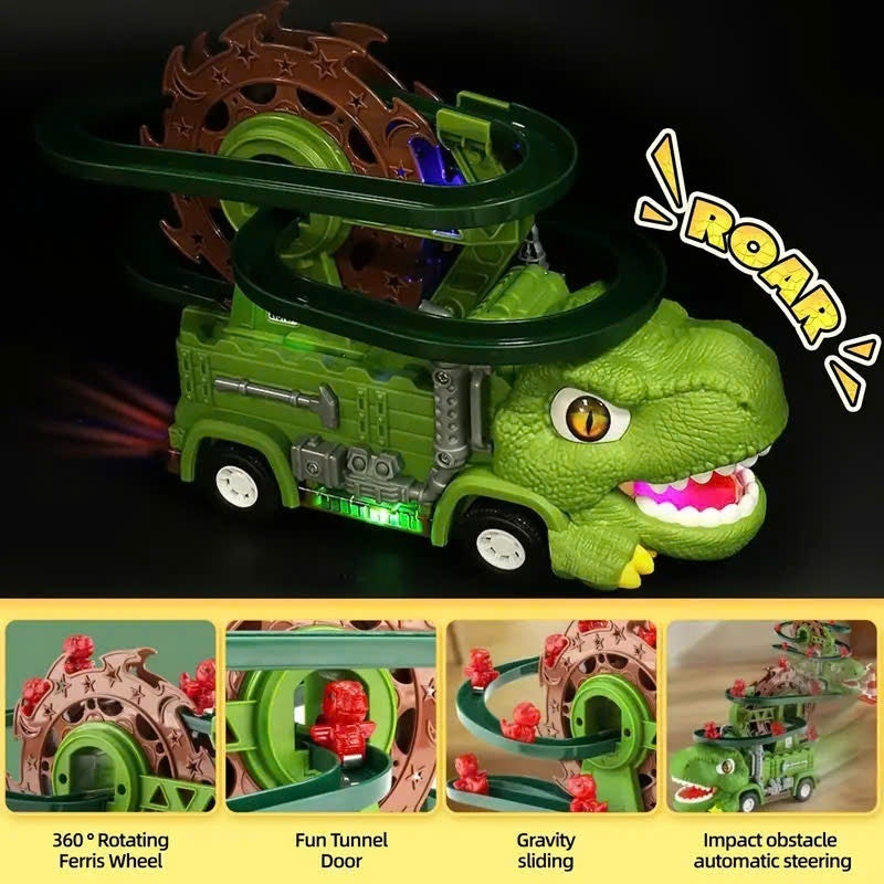 Interactive Dino Track with Lights & Sounds, Includes Baby Dinosaurs, Safe for Ages 3+