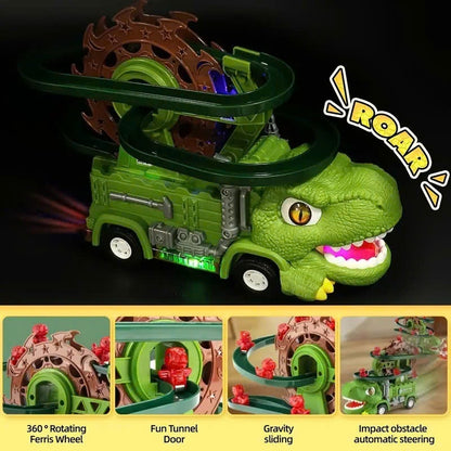 Interactive Dino Track with Lights & Sounds, Includes Baby Dinosaurs, Safe for Ages 3+