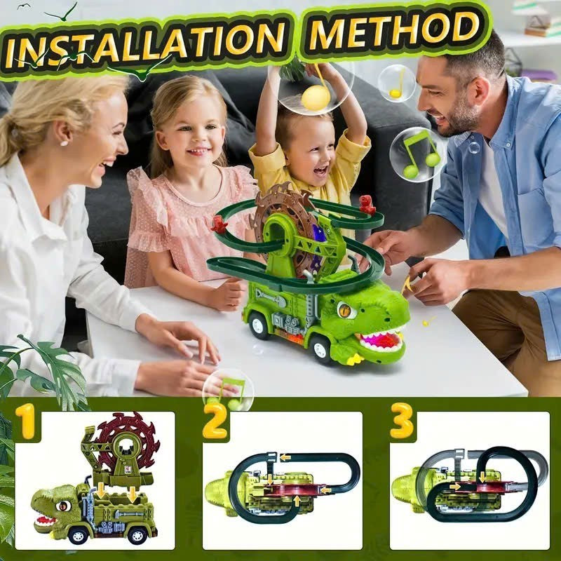 Interactive Dino Track with Lights & Sounds, Includes Baby Dinosaurs, Safe for Ages 3+
