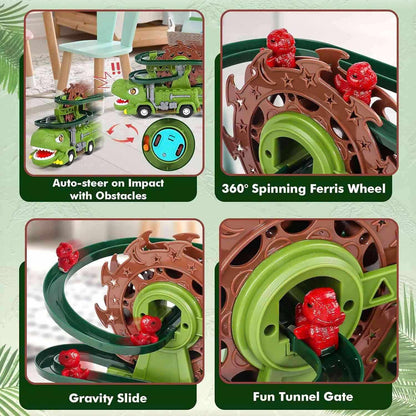 Interactive Dino Track with Lights & Sounds, Includes Baby Dinosaurs, Safe for Ages 3+