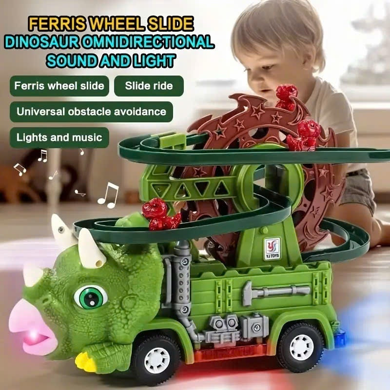Interactive Dino Track with Lights & Sounds, Includes Baby Dinosaurs, Safe for Ages 3+