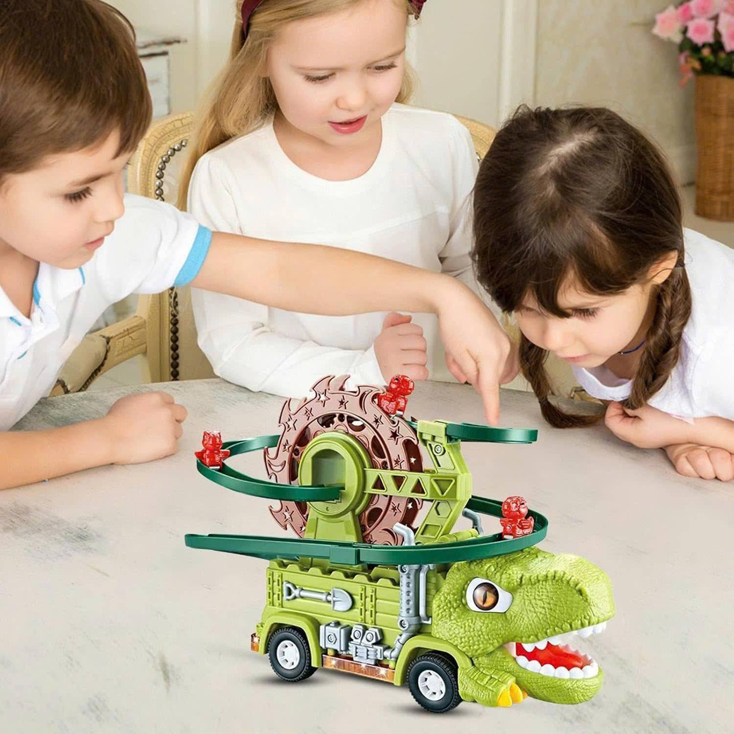 Interactive Dino Track with Lights & Sounds, Includes Baby Dinosaurs, Safe for Ages 3+