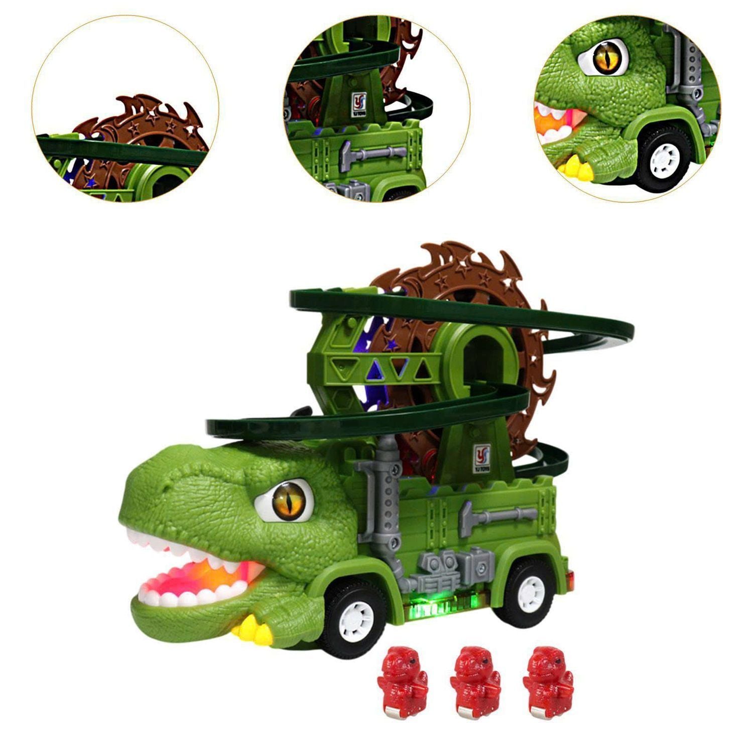 Interactive Dino Track with Lights & Sounds, Includes Baby Dinosaurs, Safe for Ages 3+