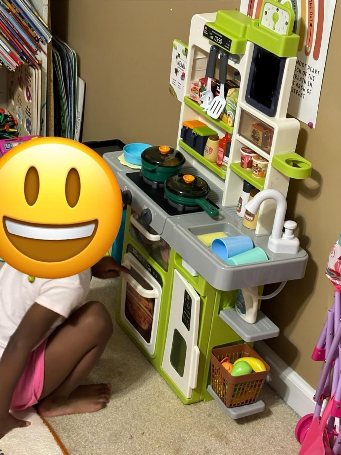 Interactive Kids Kitchen Playset with Realistic Features and Accessories